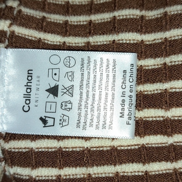 [Callahan] Mimi Mini Dress in Coco & White Stripes Callahan NWT - Picture 6 of 11